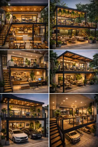 Mezannine Cafe Modern di Mustika Jaya